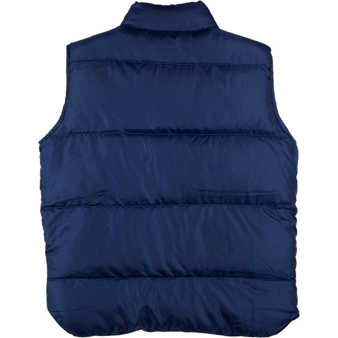 LLBean Reversible Goose Down Vest, Women's, Size Small polyester navy blue type Vintage Second Hand