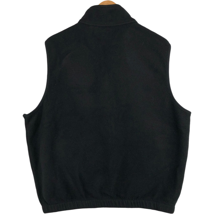 Eddie Bauer EBTEK Fleece Vest, Men's Size L polyester black type Vintage Second Hand