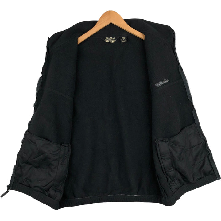 Eddie Bauer EBTEK Fleece Vest, Men's Size L polyester black type Vintage Second Hand
