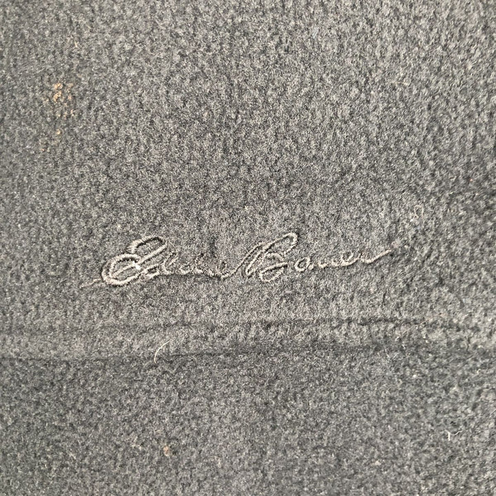 Eddie Bauer EBTEK Fleece Vest, Men's Size L polyester black type Vintage Second Hand