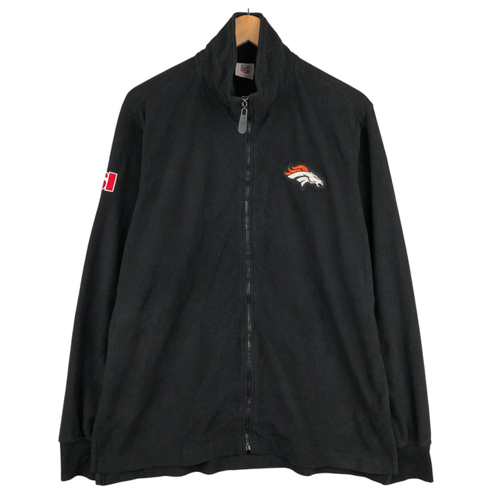 NFL DENVER BRONCOS Denver Broncos Fleece Jacket, Men's XL polyester black type Vintage Second Hand