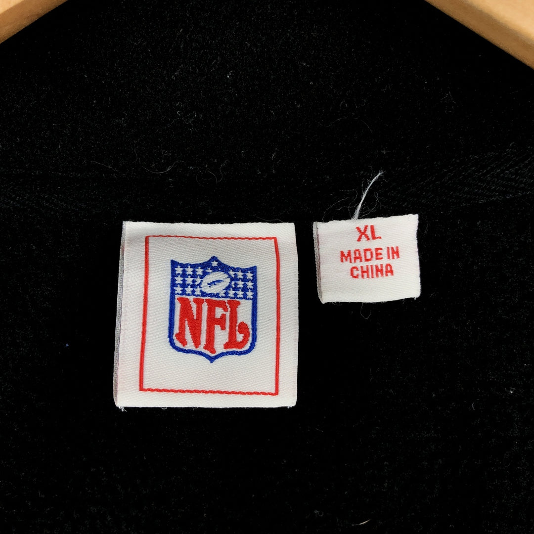 NFL DENVER BRONCOS Denver Broncos Fleece Jacket, Men's XL polyester black type Vintage Second Hand