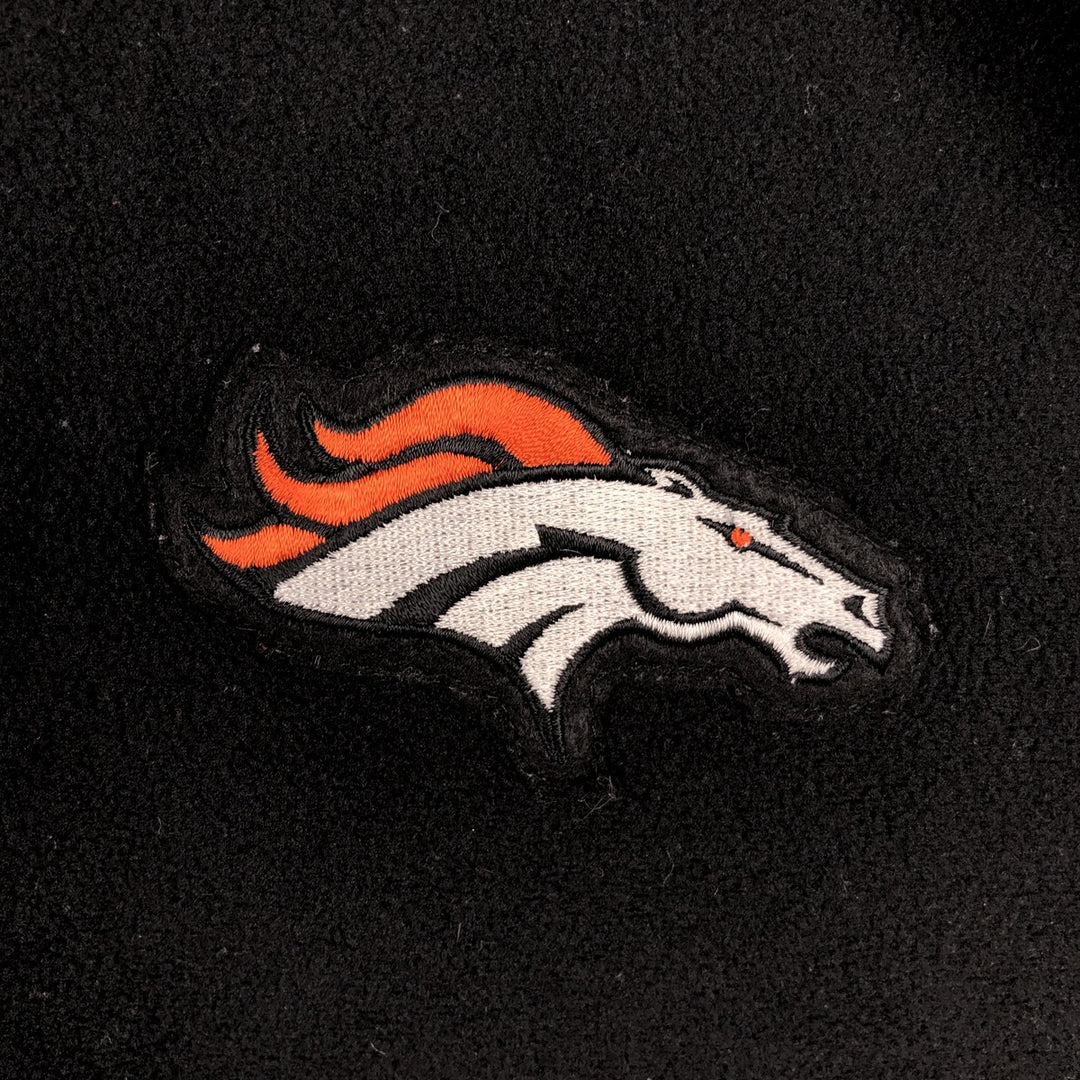 NFL DENVER BRONCOS Denver Broncos Fleece Jacket, Men's XL polyester black type Vintage Second Hand