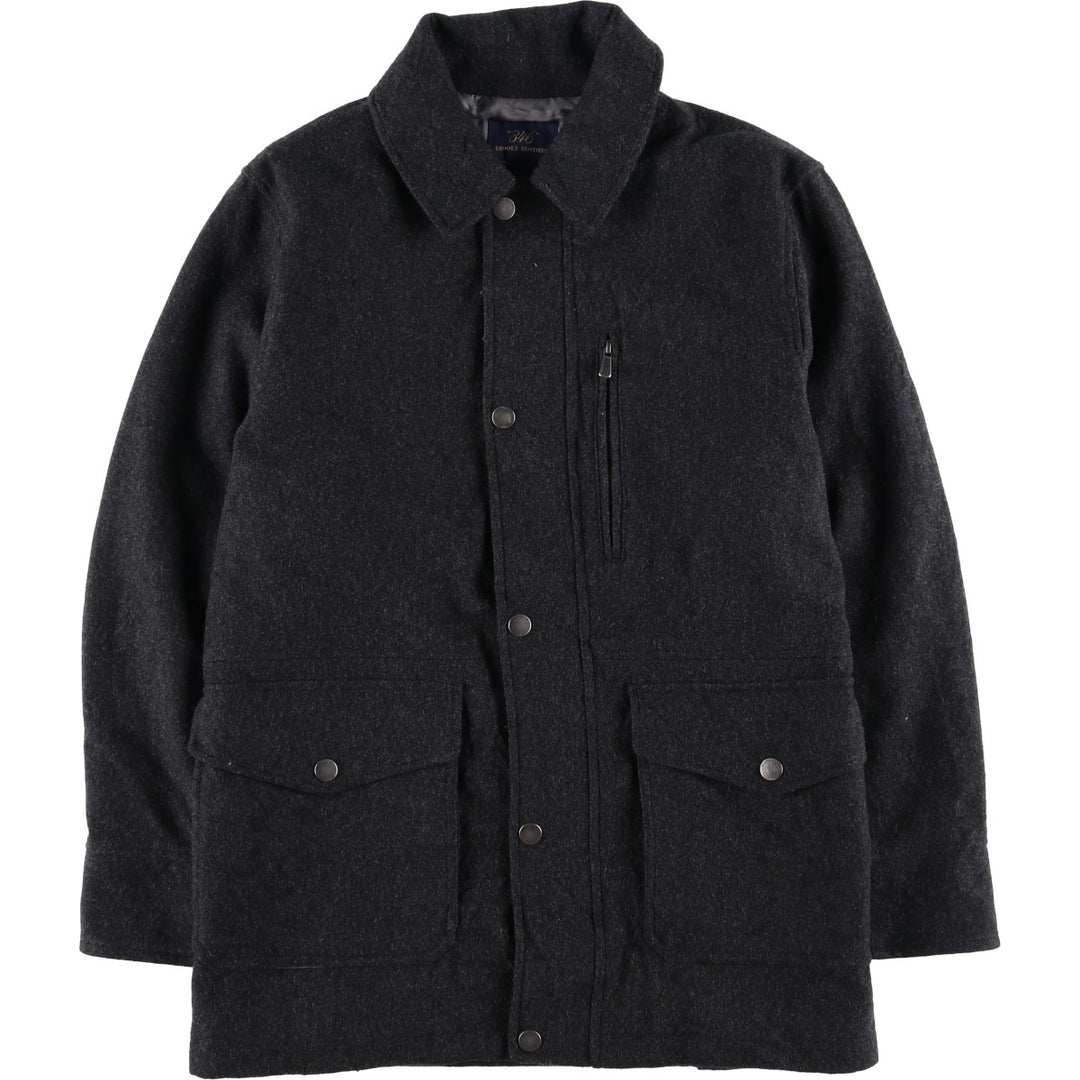 Brooks Brothers 346 Padded Wool Jacket, Men's Size Small wool black type Vintage Second Hand