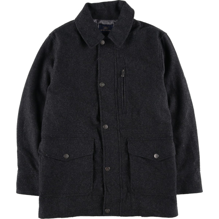 Brooks Brothers 346 Padded Wool Jacket, Men's Size Small wool black type Vintage Second Hand