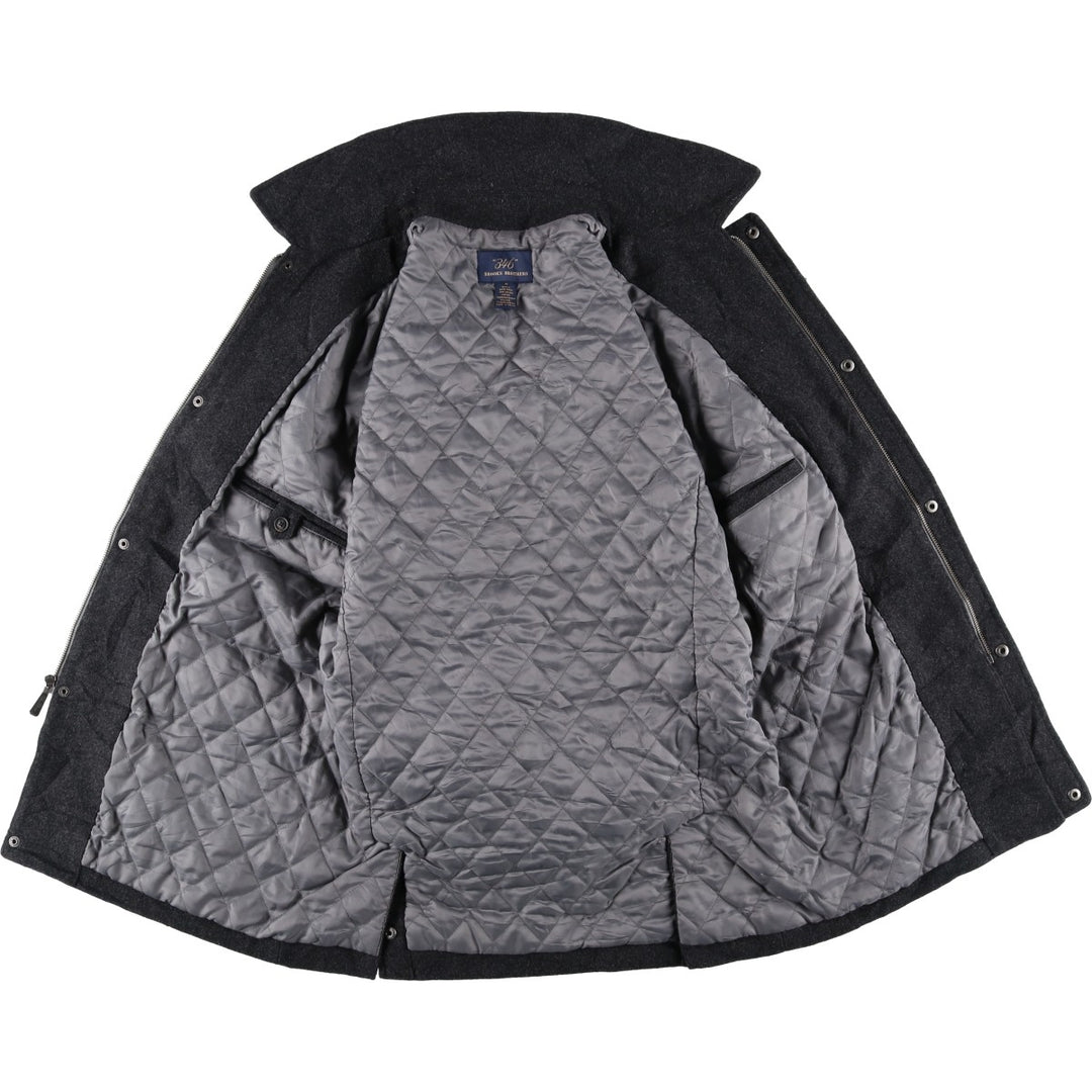 Brooks Brothers 346 Padded Wool Jacket, Men's Size Small wool black type Vintage Second Hand