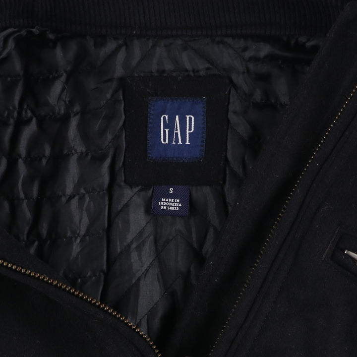 2000'S GAP padded wool jacket, men's size S wool black type Vintage Second Hand