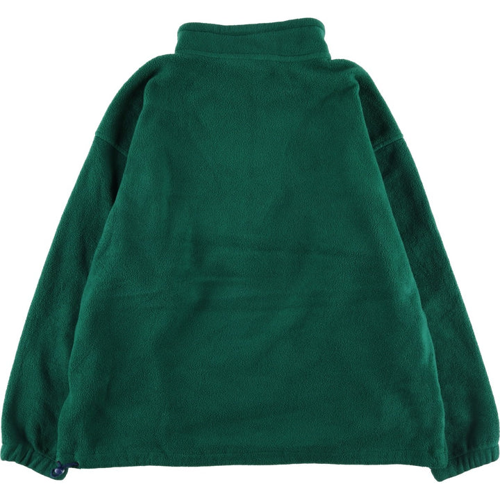 Eddie Bauer Half-Zip Fleece Pullover, Men's XL polyester Green type dark green Vintage Second Hand