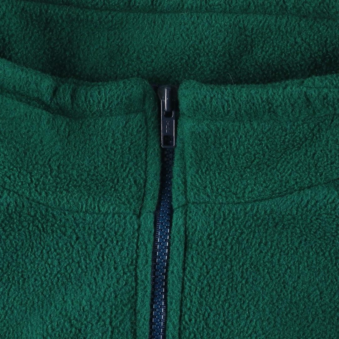 Eddie Bauer Half-Zip Fleece Pullover, Men's XL polyester Green type dark green Vintage Second Hand