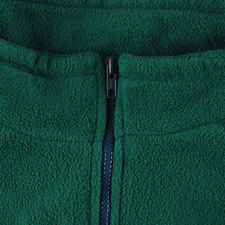 Eddie Bauer Half-Zip Fleece Pullover, Men's XL polyester Green type dark green Vintage Second Hand