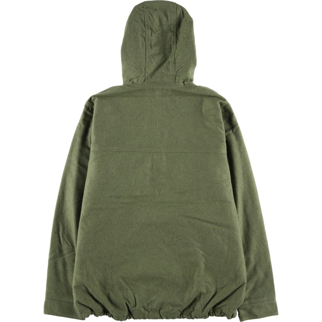 Patagonia 50385FA15 Padded Half-Snap Pullover Wool Parka, Men's Size L wool Khaki type Vintage Second Hand