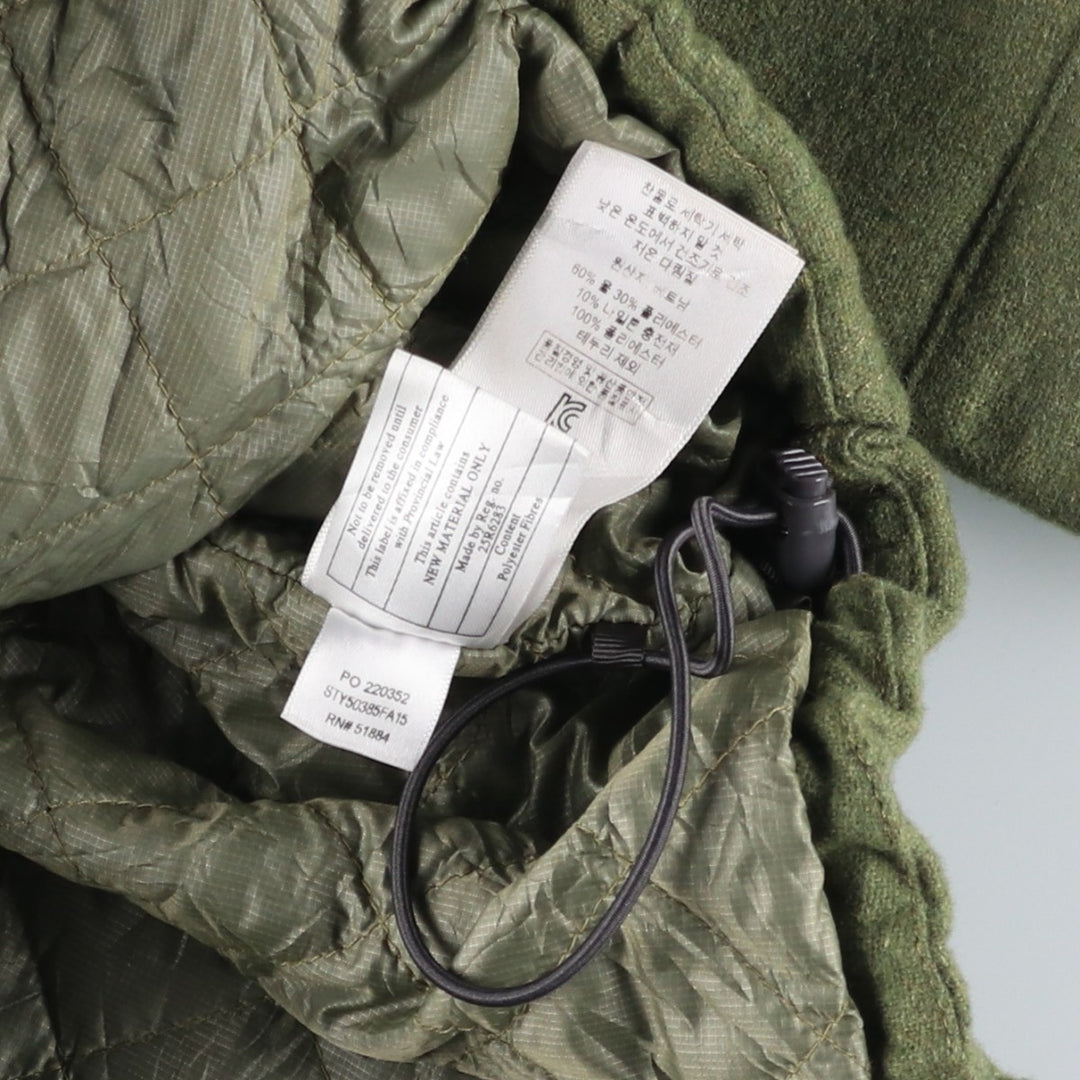 Patagonia 50385FA15 Padded Half-Snap Pullover Wool Parka, Men's Size L wool Khaki type Vintage Second Hand