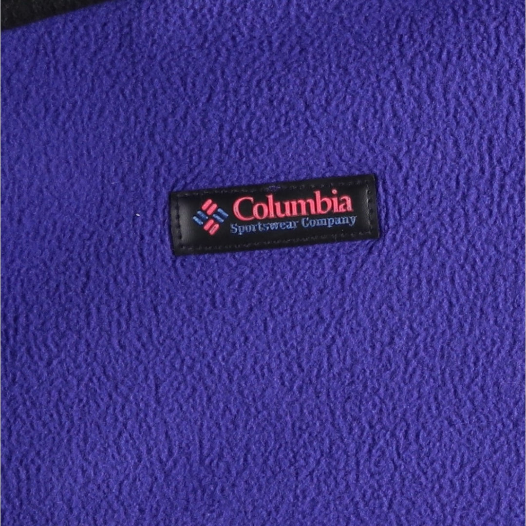 90'S Columbia White Tag Fleece Jacket, Made in USA, Men's XL, Vintage unclear purple type Vintage Second Hand