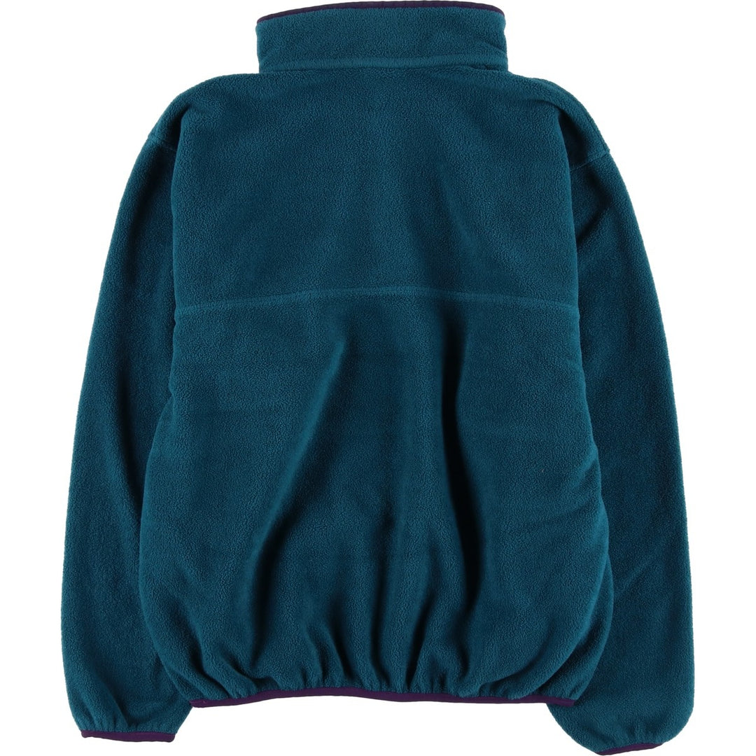 Vintage 70s-80'S LLBean Half-Snap Fleece Pullover, Men's Medium unclear green type Vintage Second Hand