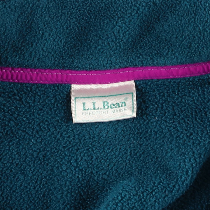 Vintage 70s-80'S LLBean Half-Snap Fleece Pullover, Men's Medium unclear green type Vintage Second Hand