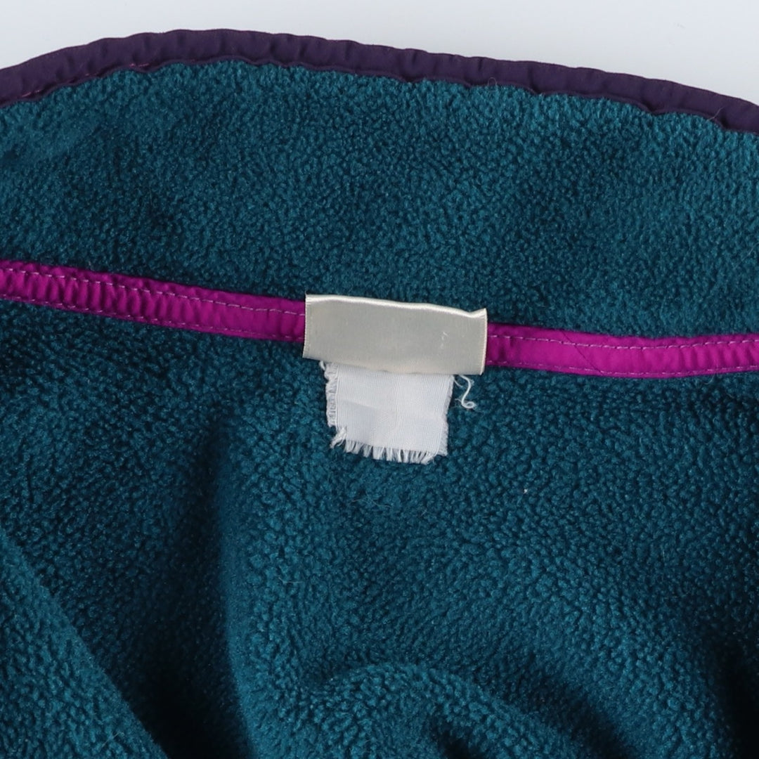 Vintage 70s-80'S LLBean Half-Snap Fleece Pullover, Men's Medium unclear green type Vintage Second Hand