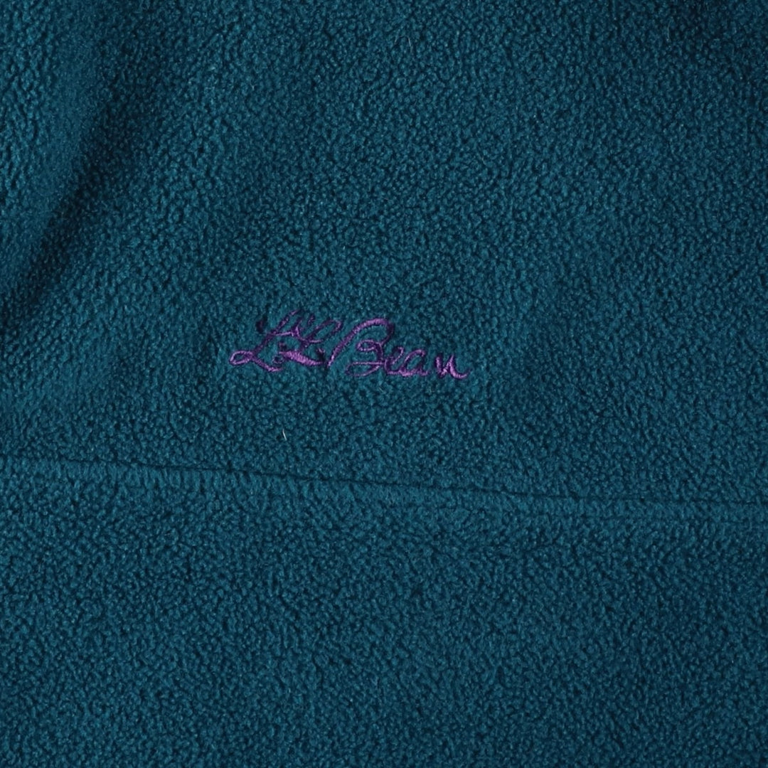 Vintage 70s-80'S LLBean Half-Snap Fleece Pullover, Men's Medium unclear green type Vintage Second Hand