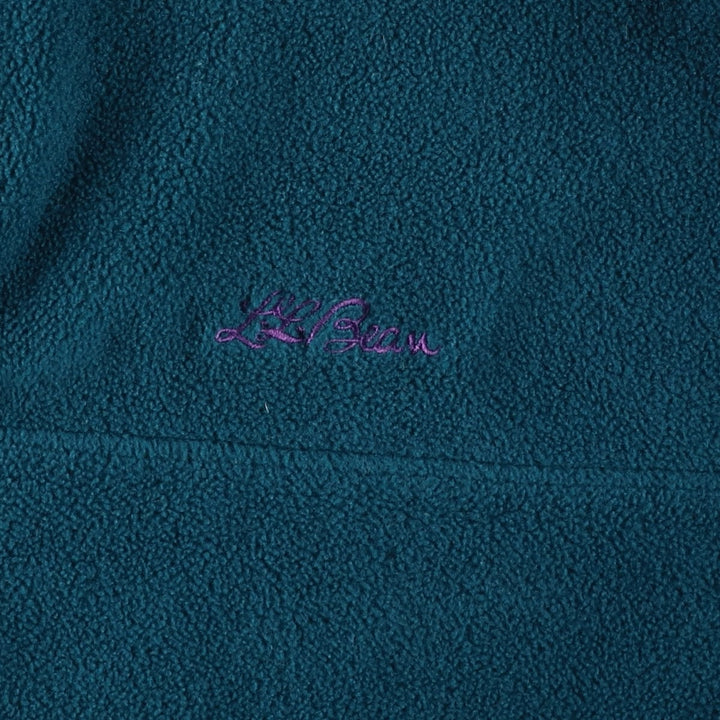 Vintage 70s-80'S LLBean Half-Snap Fleece Pullover, Men's Medium unclear green type Vintage Second Hand