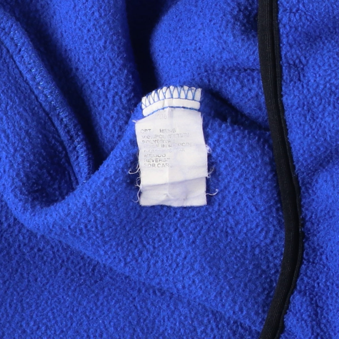 90s-00'S WOOLRICH fleece pullover, men's size L polyester blue type Vintage Second Hand