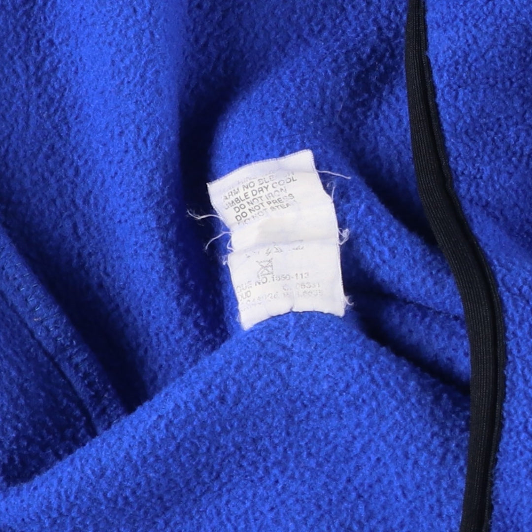 90s-00'S WOOLRICH fleece pullover, men's size L polyester blue type Vintage Second Hand