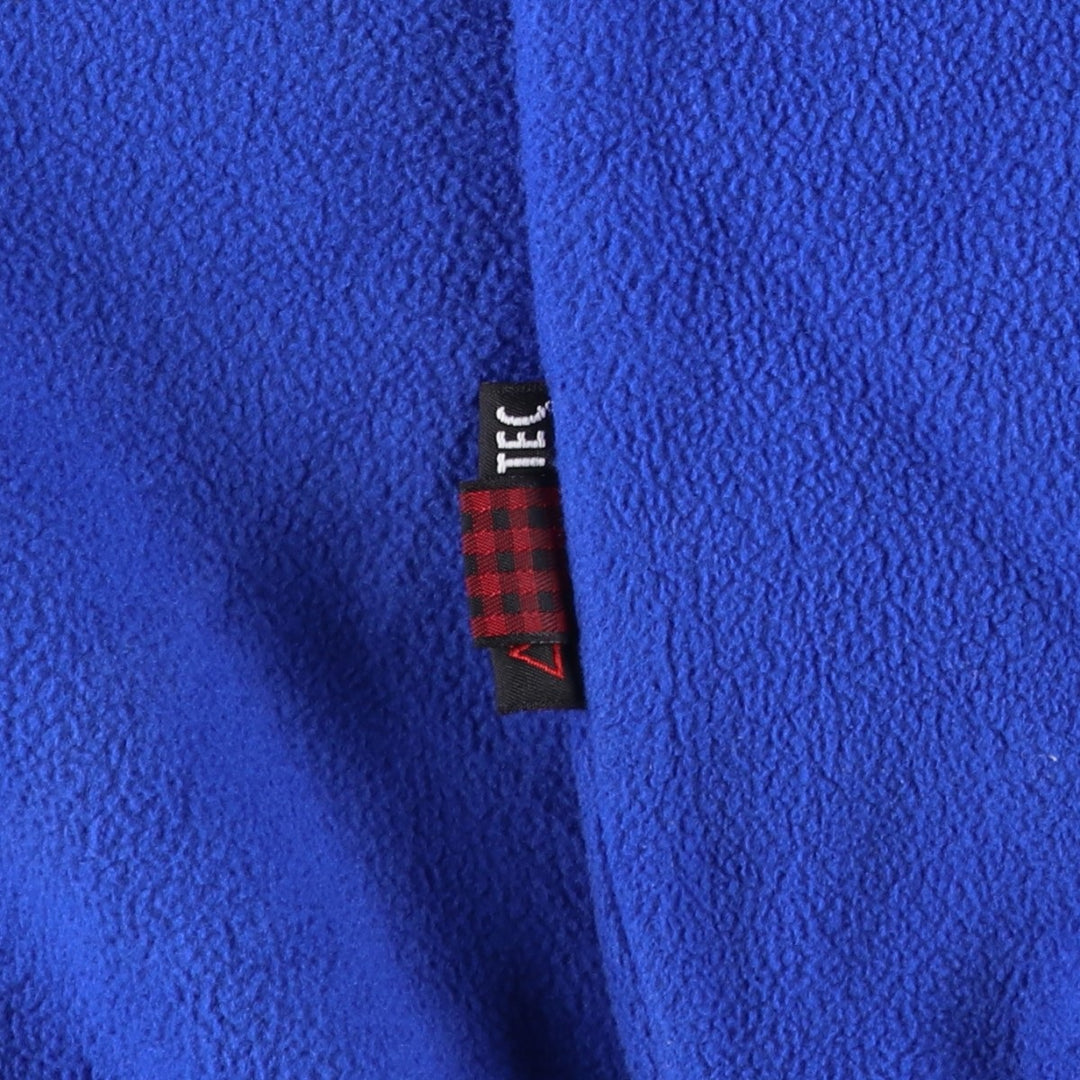 90s-00'S WOOLRICH fleece pullover, men's size L polyester blue type Vintage Second Hand