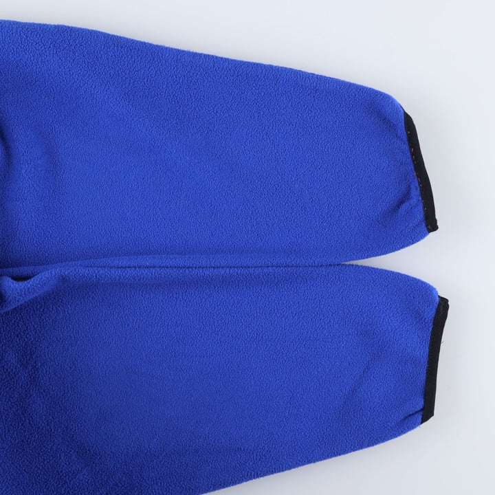 90s-00'S WOOLRICH fleece pullover, men's size L polyester blue type Vintage Second Hand