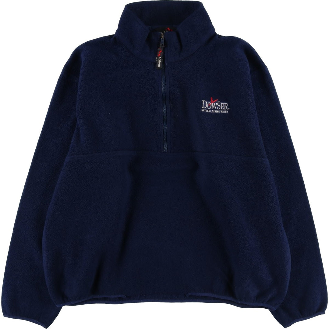 90s-00'S LLBean OUTDOORS Fleece Pullover, Men's Size L polyester navy blue type Vintage Second Hand