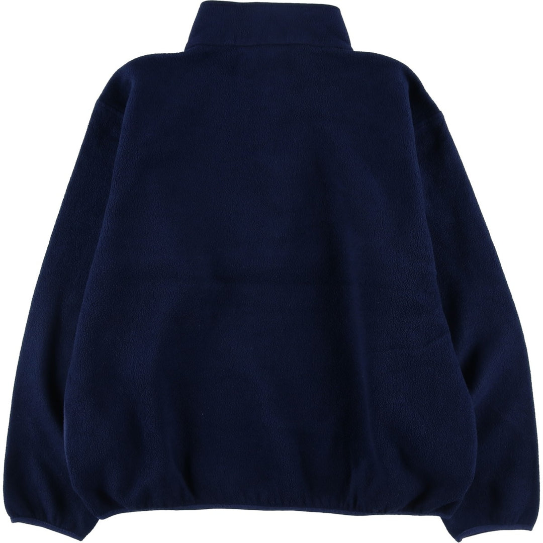 90s-00'S LLBean OUTDOORS Fleece Pullover, Men's Size L polyester navy blue type Vintage Second Hand