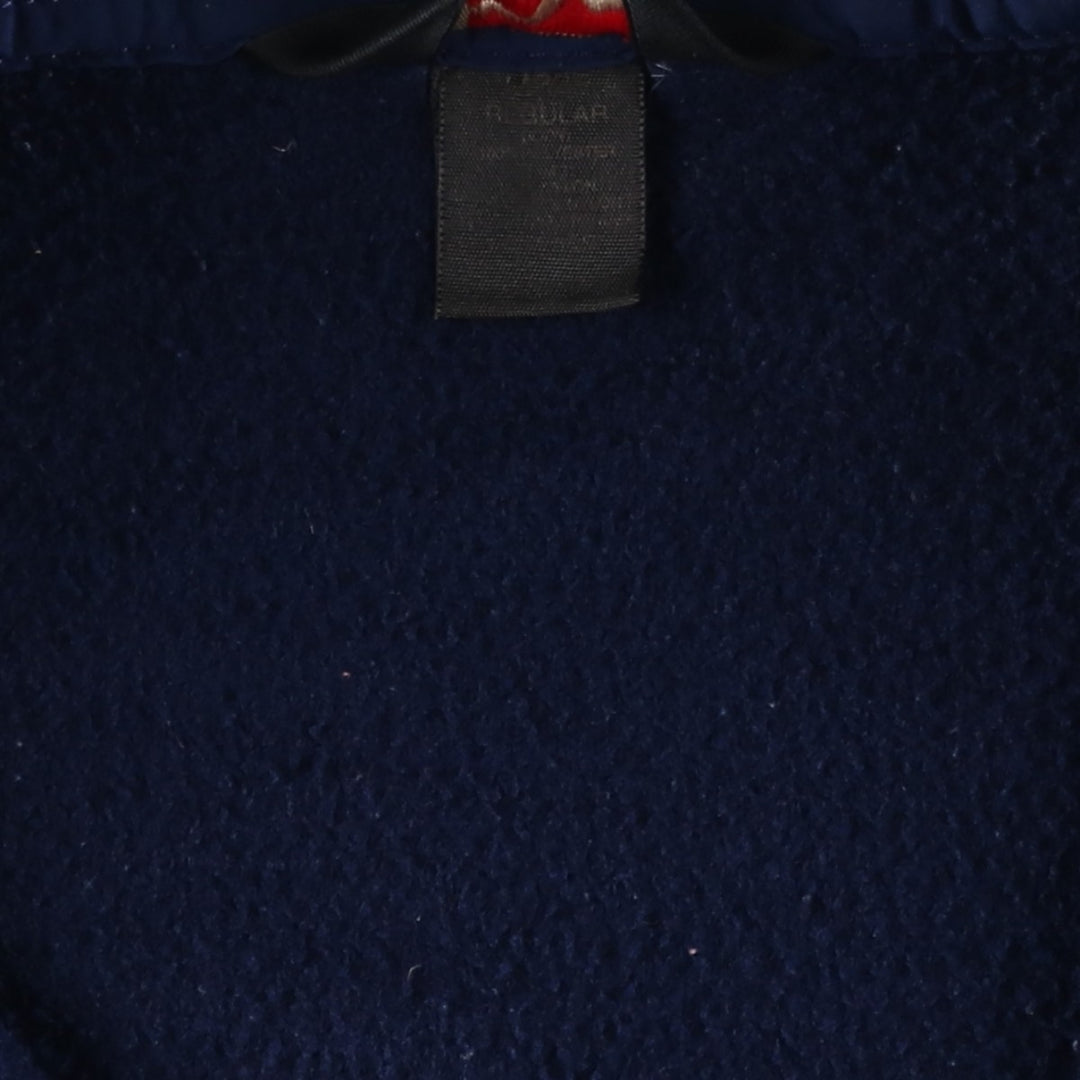 90s-00'S LLBean OUTDOORS Fleece Pullover, Men's Size L polyester navy blue type Vintage Second Hand