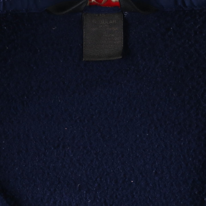 90s-00'S LLBean OUTDOORS Fleece Pullover, Men's Size L polyester navy blue type Vintage Second Hand