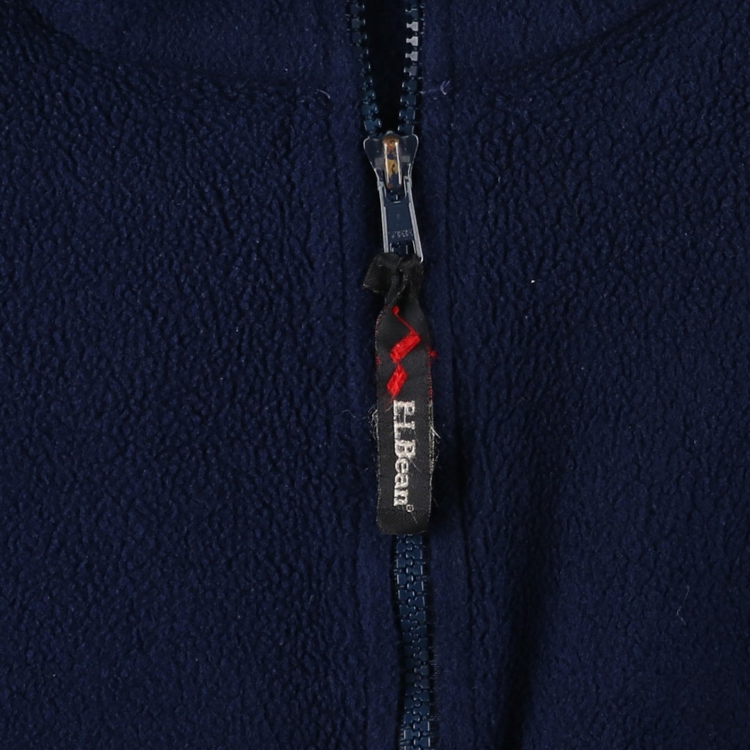 90s-00'S LLBean OUTDOORS Fleece Pullover, Men's Size L polyester navy blue type Vintage Second Hand