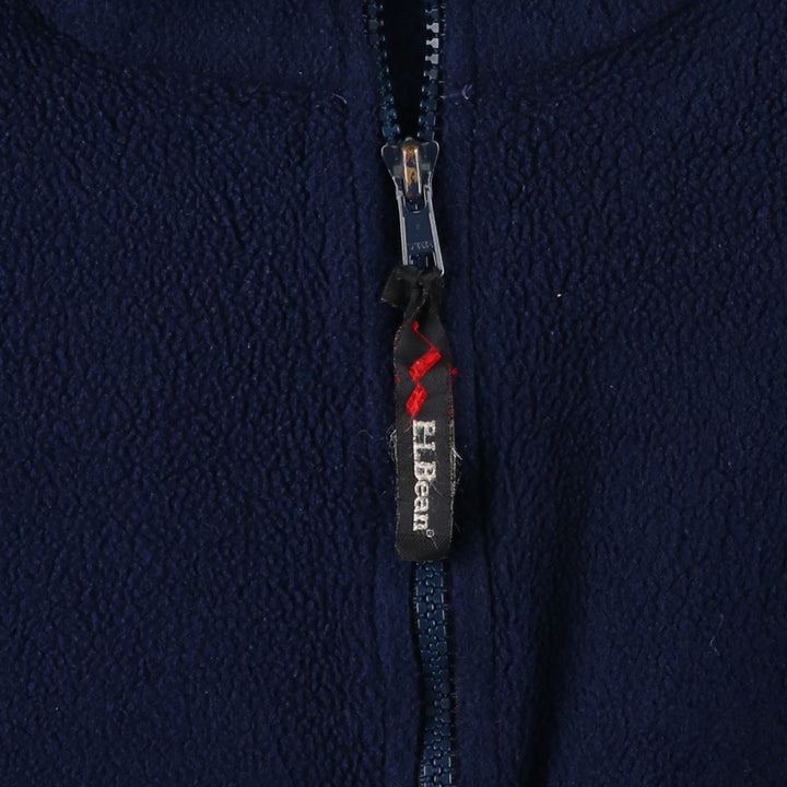 90s-00'S LLBean OUTDOORS Fleece Pullover, Men's Size L polyester navy blue type Vintage Second Hand