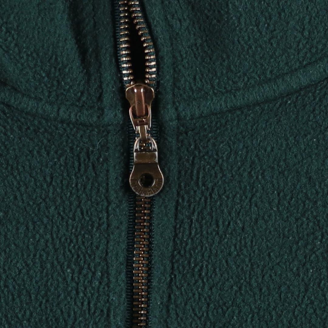 Vintage 90'S Timberland WEATHERGEAR half-zip fleece pullover, made in the USA, men's size XL polyester Green type dark green Vintage Second Hand