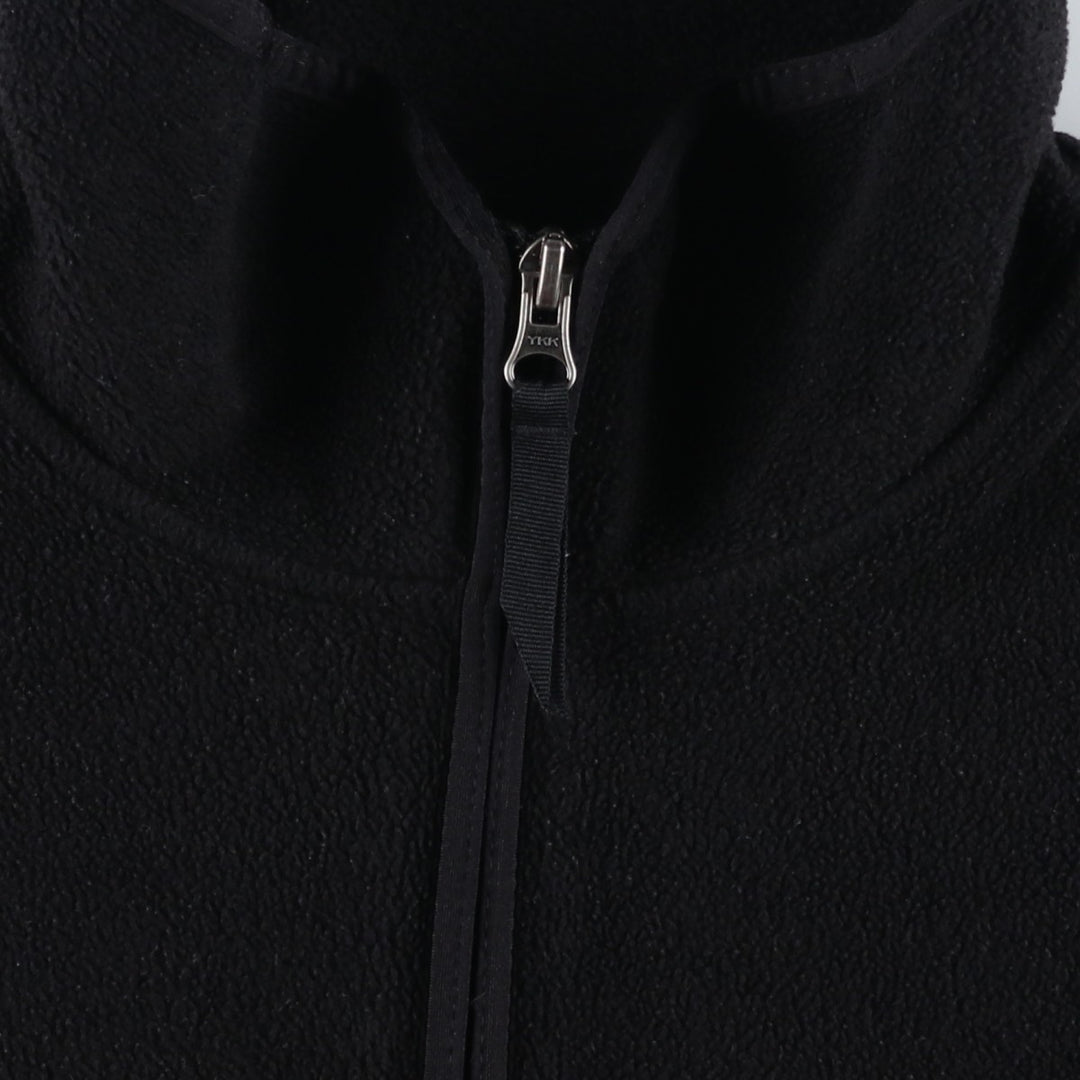 90s-00'S Ralph Lauren Polo Jeans Company fleece pullover, men's size M polyester black type Vintage Second Hand