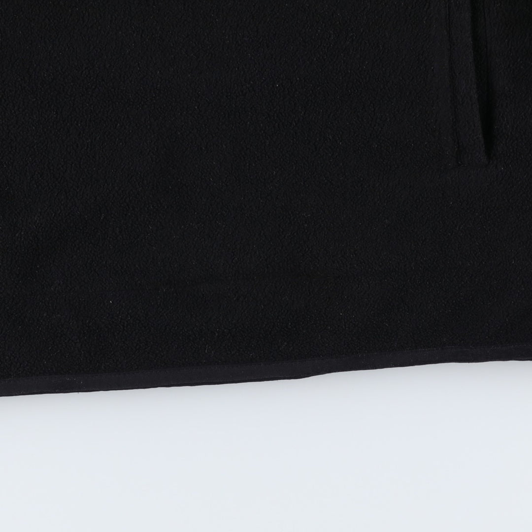 90s-00'S Ralph Lauren Polo Jeans Company fleece pullover, men's size M polyester black type Vintage Second Hand