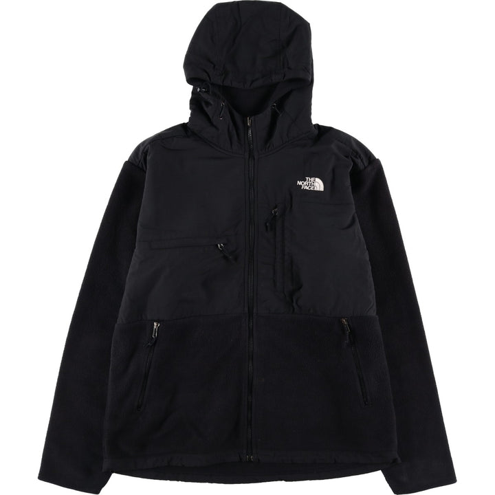 The North Face Denali Hoodie, Nylon and Fleece Parka, Men's Size L recycled polyester black type Vintage Second Hand