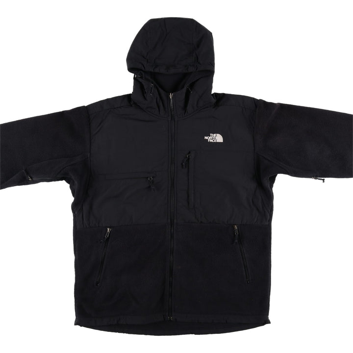 The North Face Denali Hoodie, Nylon and Fleece Parka, Men's Size L recycled polyester black type Vintage Second Hand