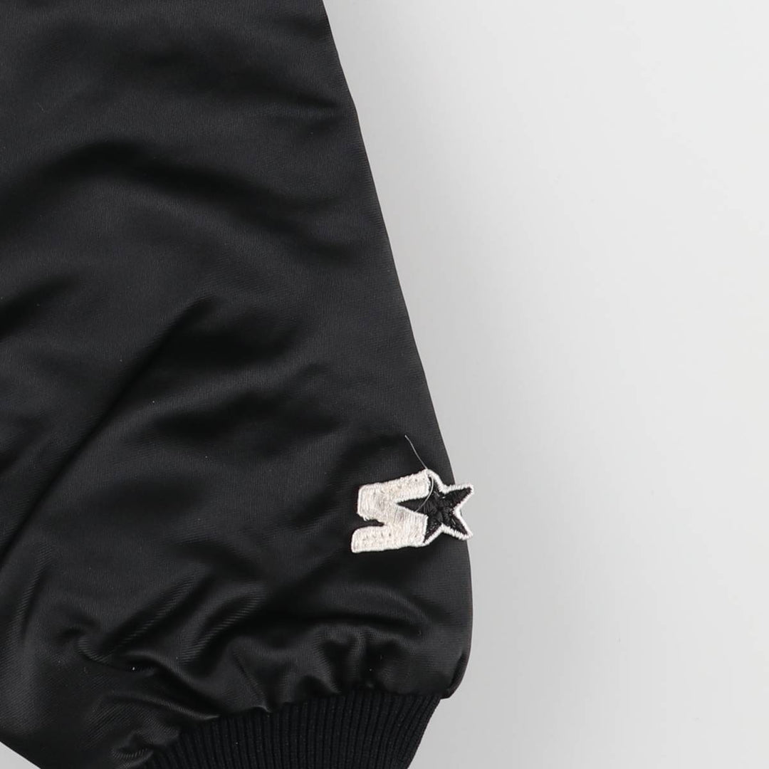 90'S Starter NFL Minnesota Vikings Nylon Stadium Jacket, Vintage Award Winning Jacket, Made in USA, Men's Size XL Nylon black type Vintage Second Hand