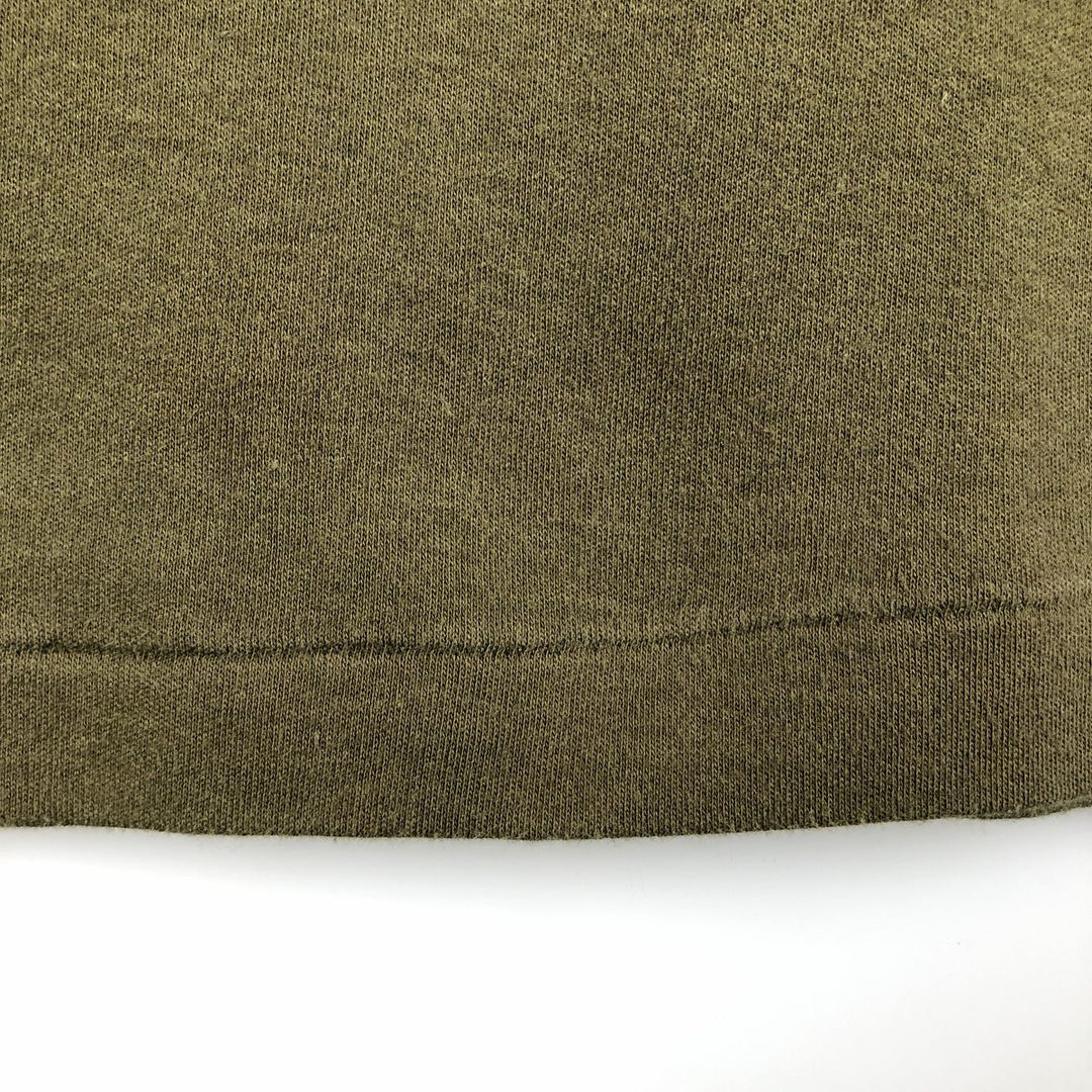 STANFIELDS Solid Pocket Long Sleeve T-Shirt, Made in Canada, Men's Size Medium cotton Khaki type Vintage Second Hand