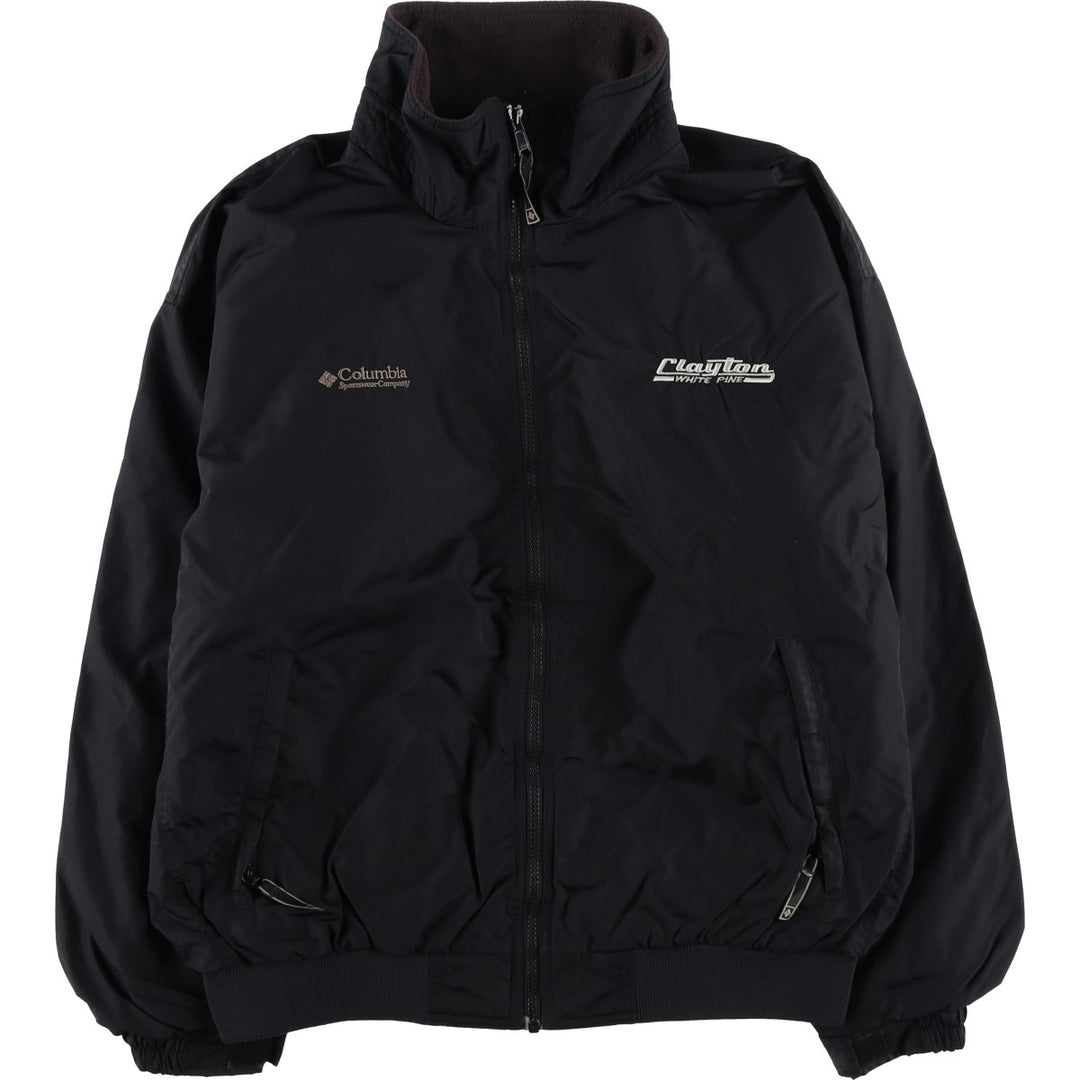 2000'S Columbia padded puffer jacket, men's size L Nylon black type Vintage Second Hand