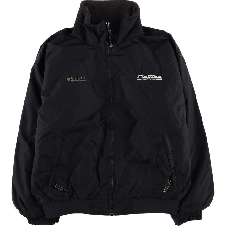 2000'S Columbia padded puffer jacket, men's size L Nylon black type Vintage Second Hand