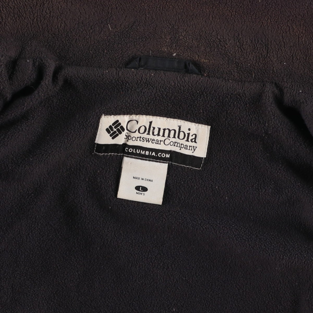 2000'S Columbia padded puffer jacket, men's size L Nylon black type Vintage Second Hand