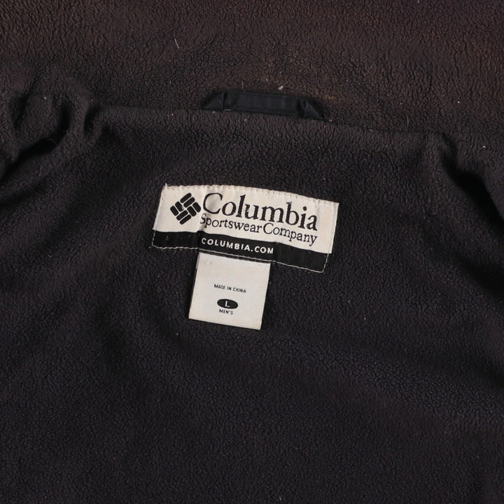 2000'S Columbia padded puffer jacket, men's size L Nylon black type Vintage Second Hand