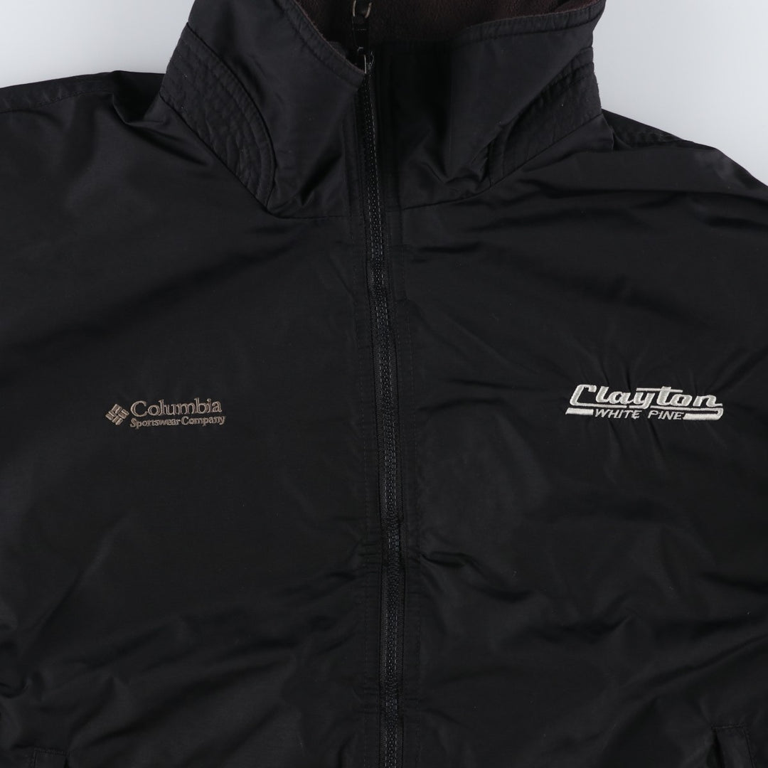 2000'S Columbia padded puffer jacket, men's size L Nylon black type Vintage Second Hand