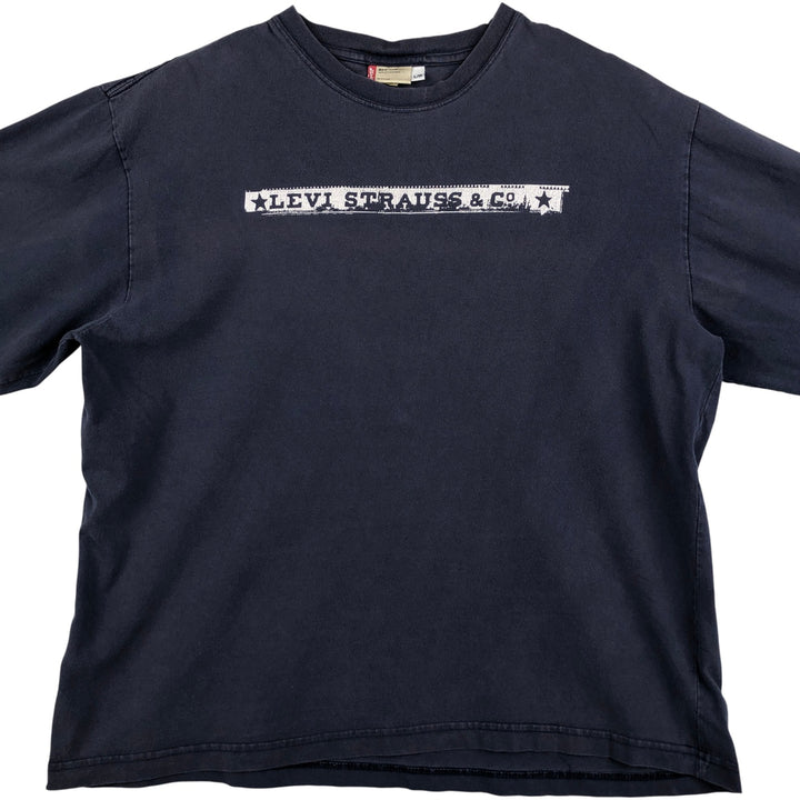 Levi's RED TAB Long Sleeve T-Shirt, Men's Size L cotton navy blue type Vintage Second Hand