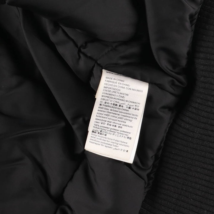 2000s~ Calvin Klein Jeans MA-1 style padded puffer jacket, men's size L Nylon black type Vintage Second Hand