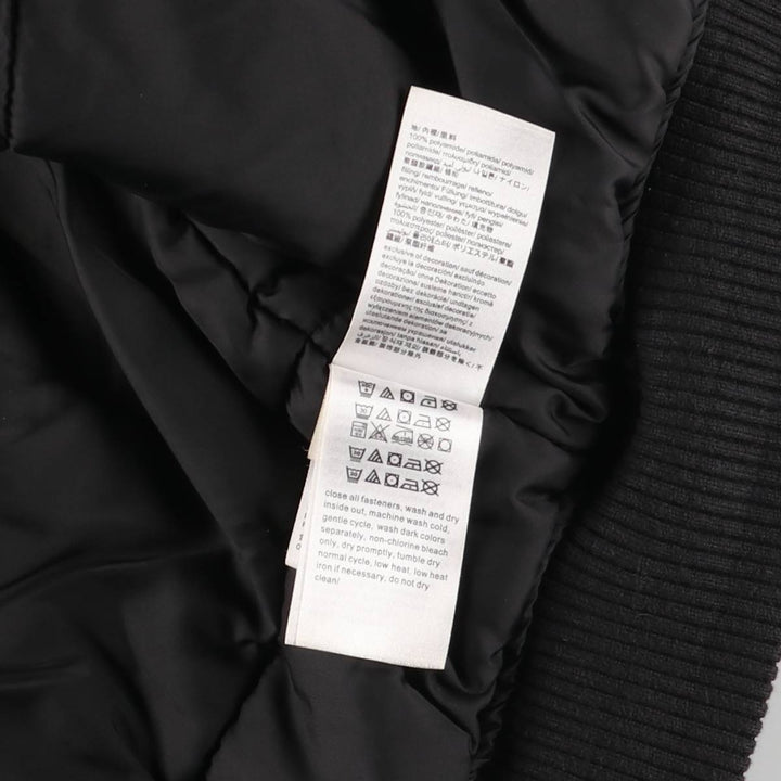 2000s~ Calvin Klein Jeans MA-1 style padded puffer jacket, men's size L Nylon black type Vintage Second Hand