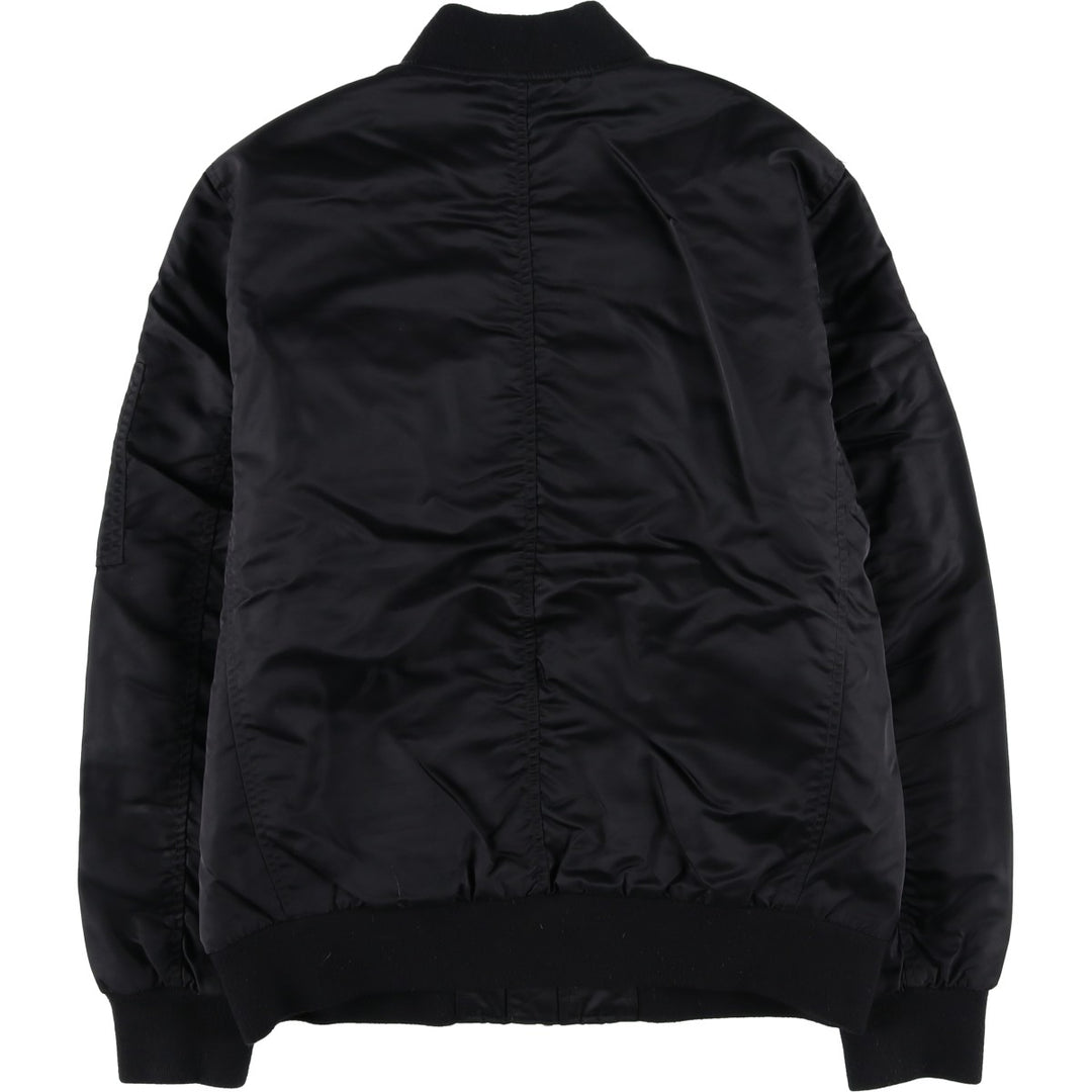 2000s~ Calvin Klein MA-1 style padded puffer jacket, men's size M Nylon black type Vintage Second Hand