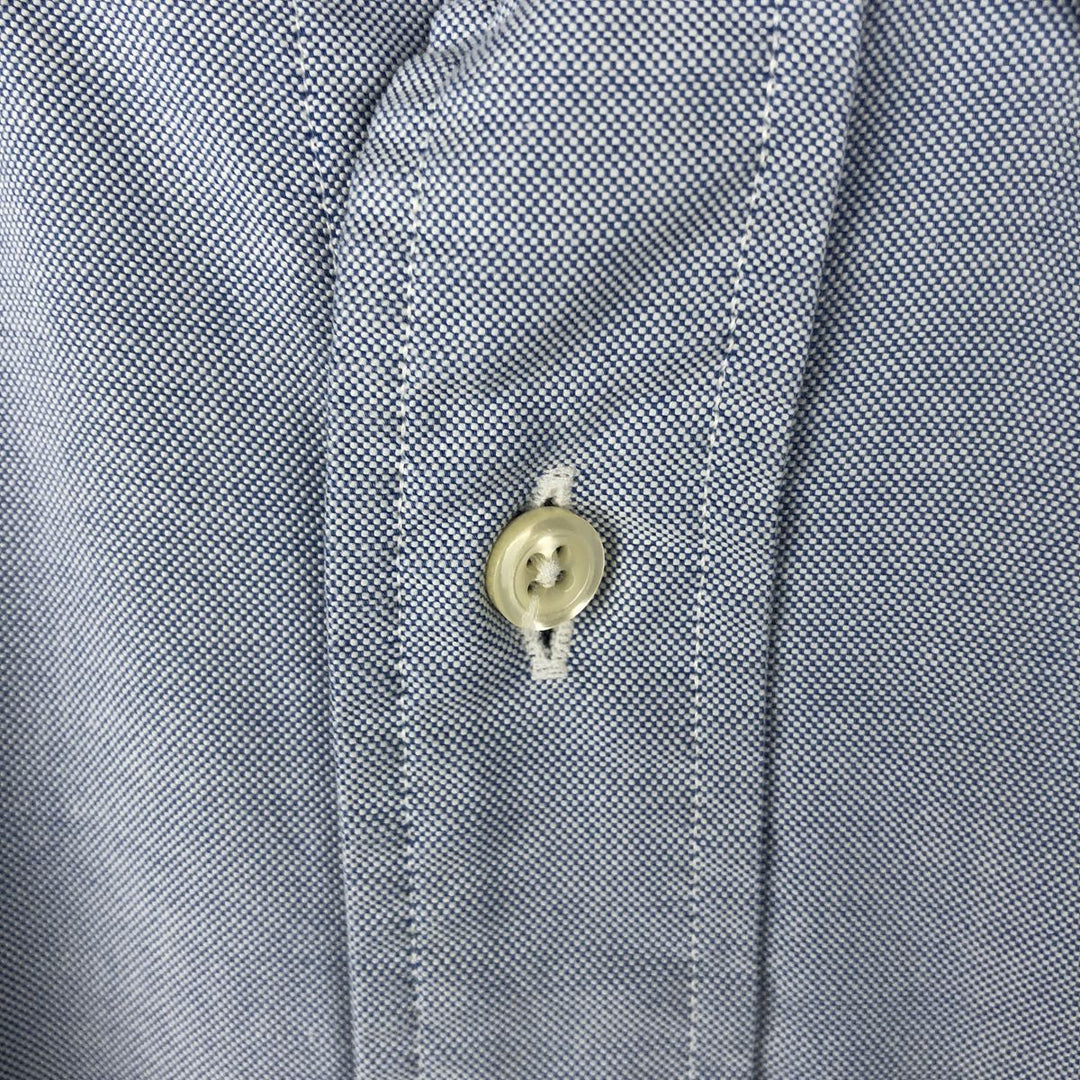 1980s-1990'S Brooks Brothers Est. 1818 Makers and Merchants long-sleeved button-down shirt, Made in USA, Men's size L Supima Cotton Blue type light blue Vintage Second Hand