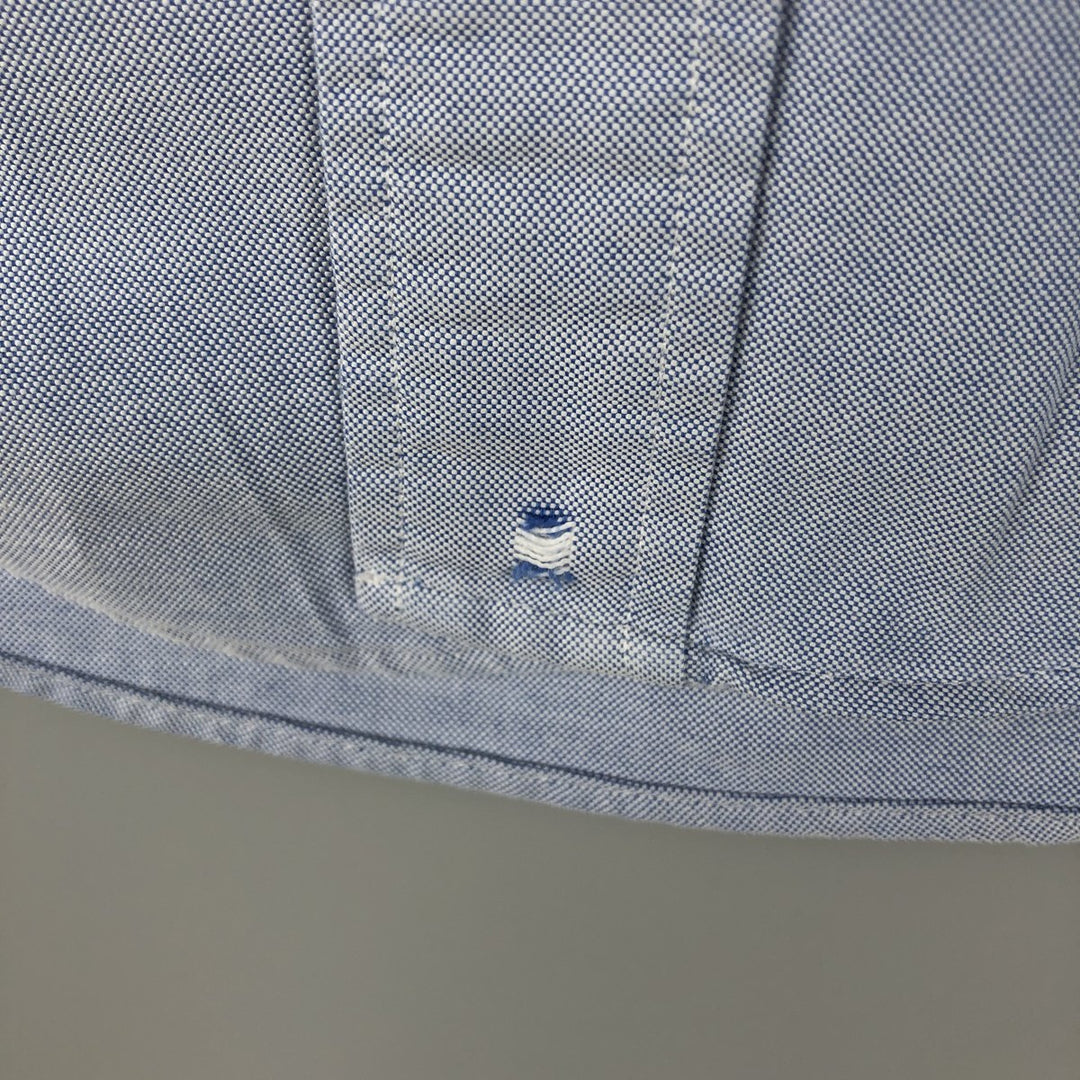 1980s-1990'S Brooks Brothers Est. 1818 Makers and Merchants long-sleeved button-down shirt, Made in USA, Men's size L Supima Cotton Blue type light blue Vintage Second Hand